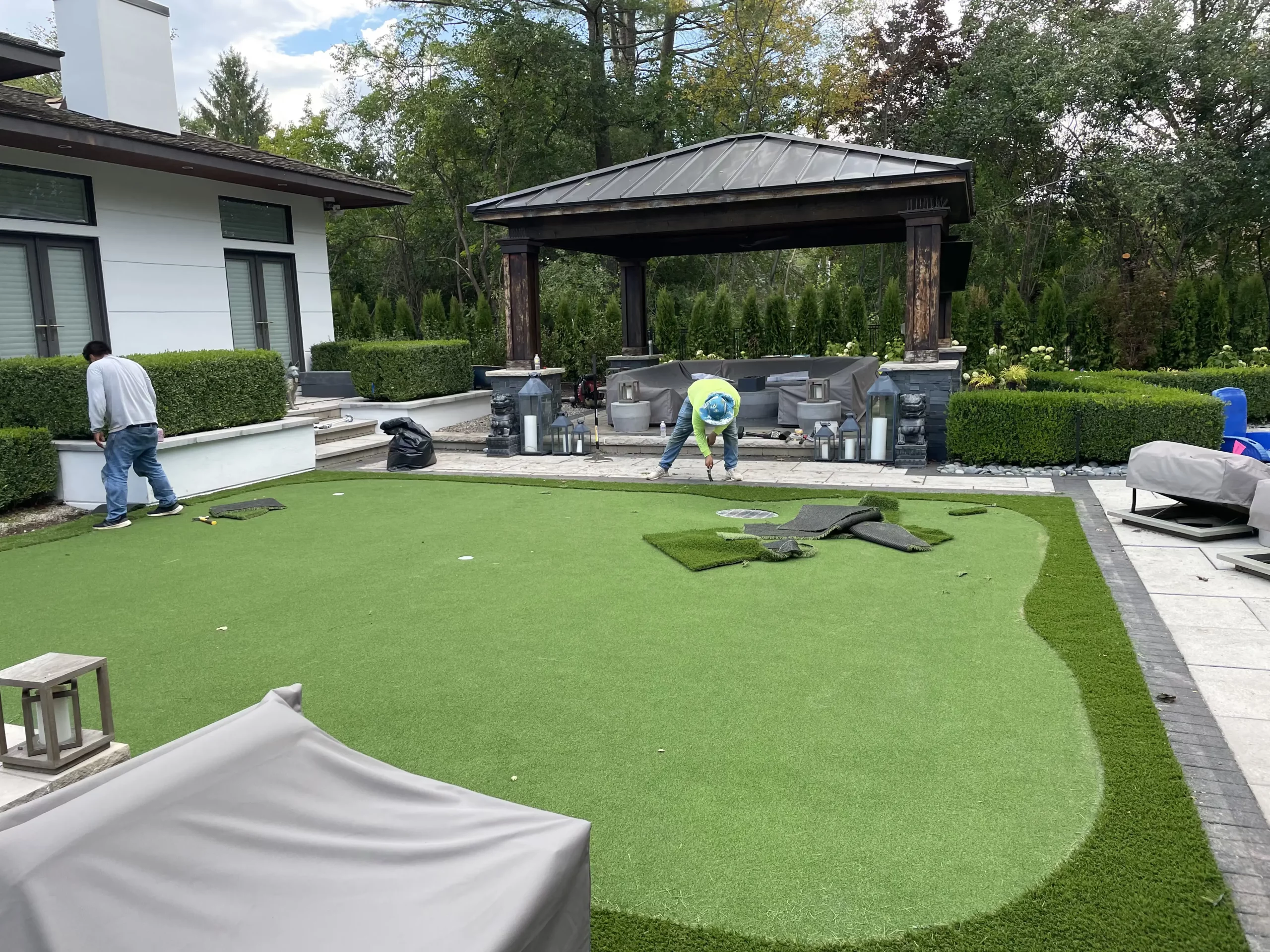 Synthetic Putting Green Design and Install in Stafford